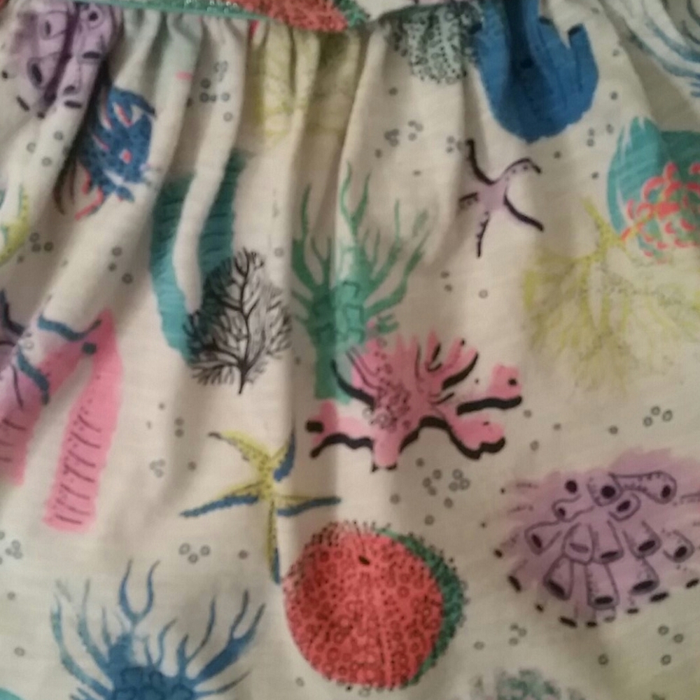 Cat&Jack sea life top&skirt w/attached shorts,4T - Picture 4 of 8